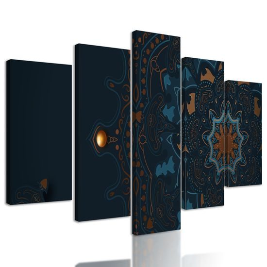 5-dielny obraz morská Mandala