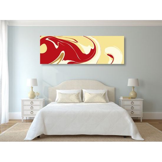 Obraz zaujímavá umelecká abstrakcia zemitých farbách