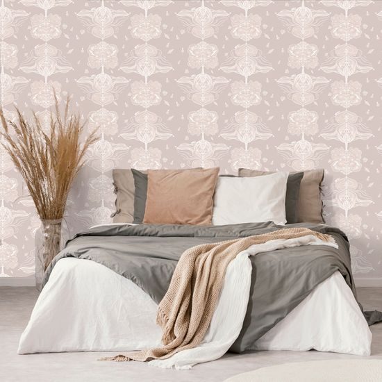 Samolepiaca tapeta strom života v ružovom prevedení