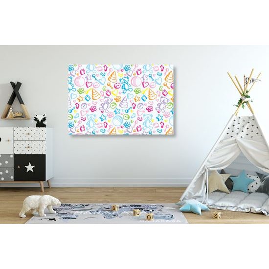 Obraz hračky v krásnom farebnom prevedení