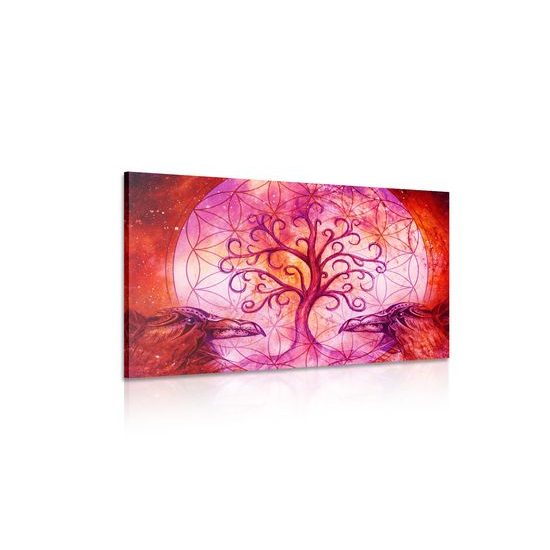 Obraz havrany a strom života