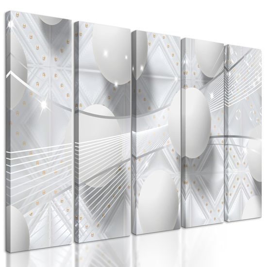 5-dielny obraz jemný luxus