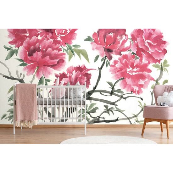 Samolepiaca tapeta maľba pôvabnej azalky