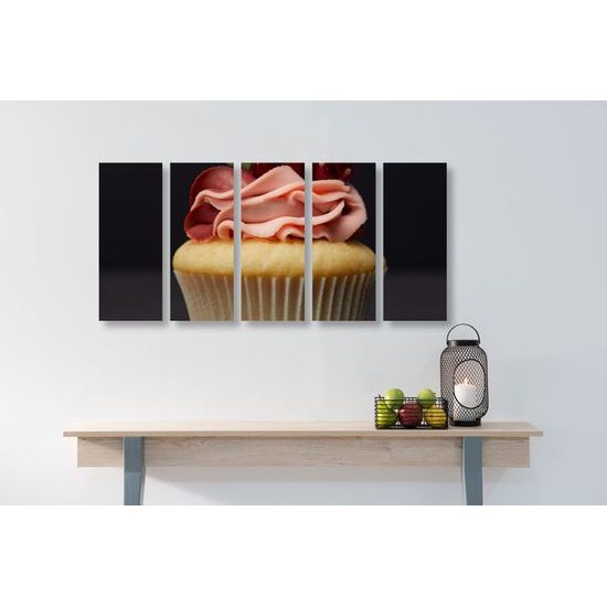 5-dielny obraz chutný muffin