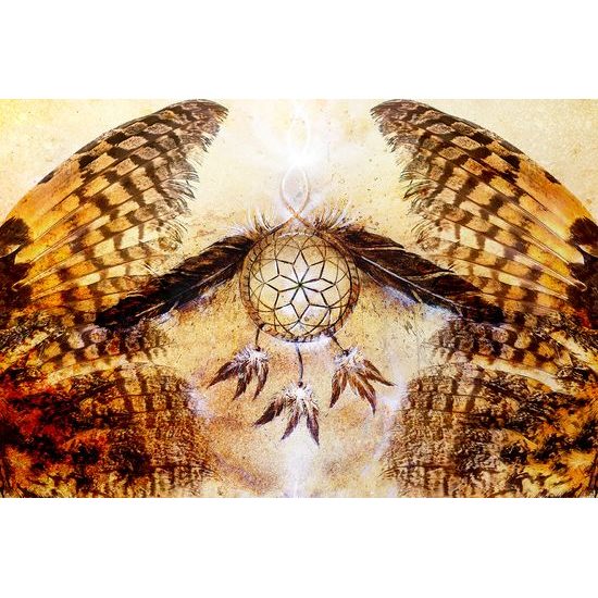 Samolepiaca tapeta lapač snov s indiánskymi prvkami