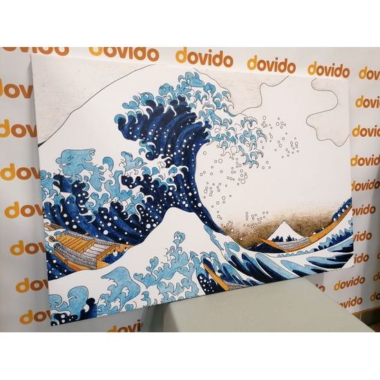 Obraz imitácia Veľkej vlny z Kanagawa - K. Hokusai
