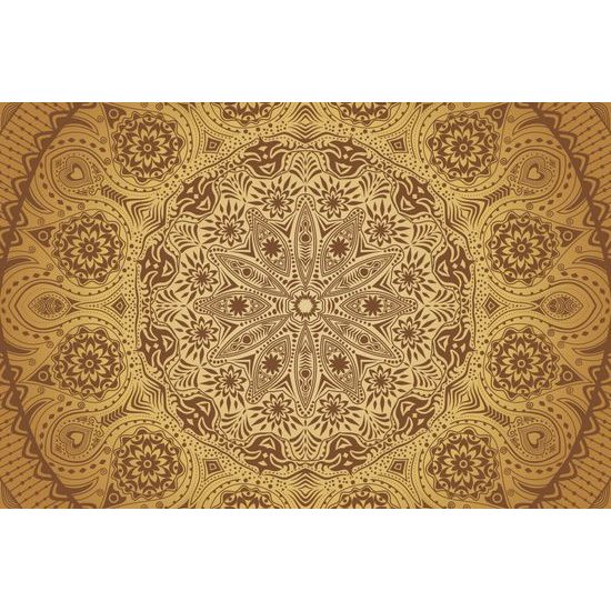 Tapeta zlatá luxusná Mandala