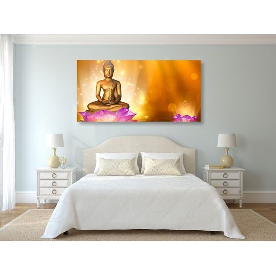 Obraz Budha v zlatom prevedení