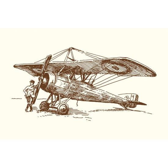 Samolepiaca tapeta historické lietadlo