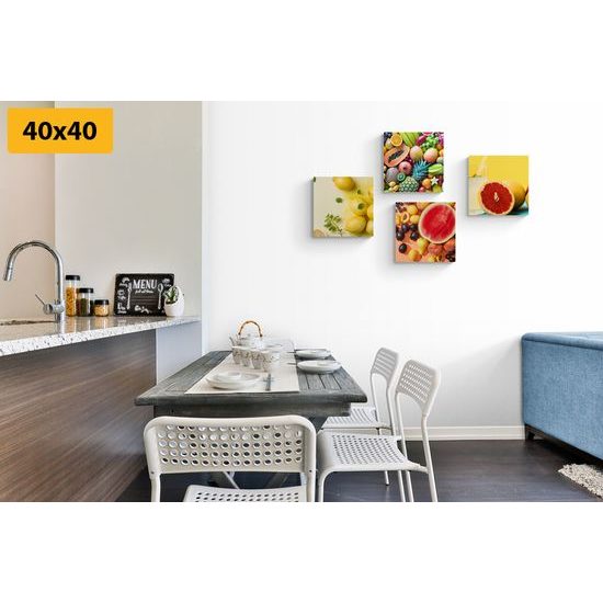 Set obrazov chutné ovocie