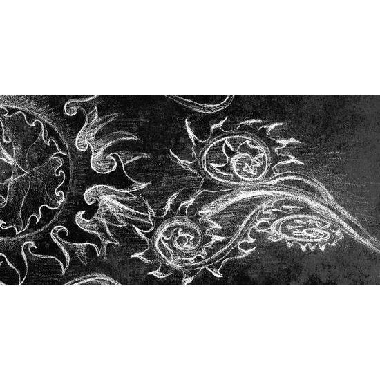 Obraz zaujímavá abstrakcia v čiernobielom prevedení