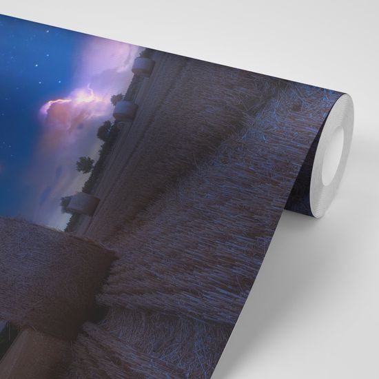 Samolepiaca fototapeta balík sena pod fascinujúcou oblohou