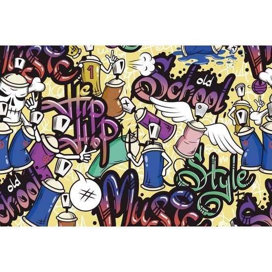 Samolepiaca tapeta zaujímavé graffiti