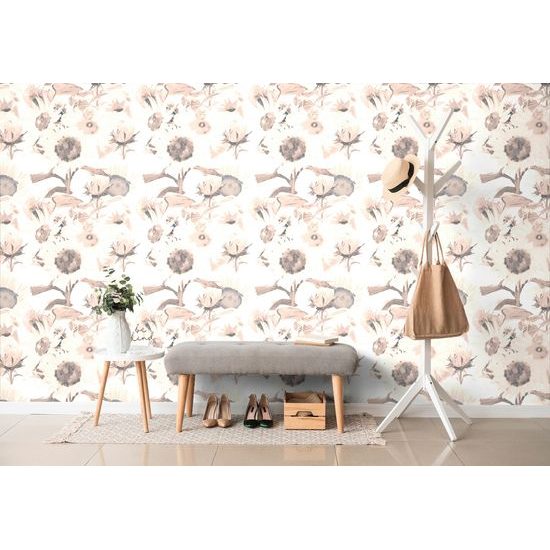 Samolepiaca tapeta slnečnice vo vintage prevedení