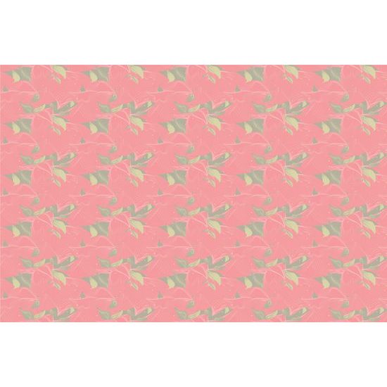Samolepiaca tapeta zaujímavé listy v ružovom prevedení