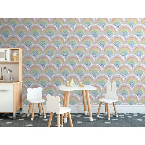 Tapeta roztomilé farebné dúhy