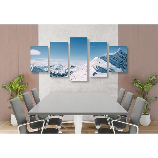 5-dielny obraz nekonečné kopce