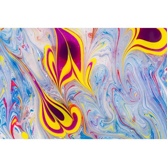 Obraz zaujímavá hra farieb v Ebru prevedení