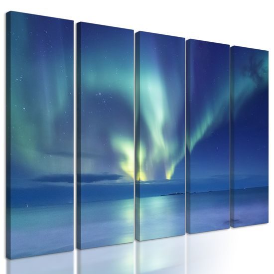 5-dielny obraz arktické prírodné divadlo
