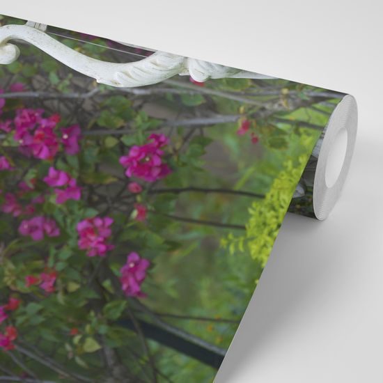 Samolepiaca fototapeta socha anjela s harfou