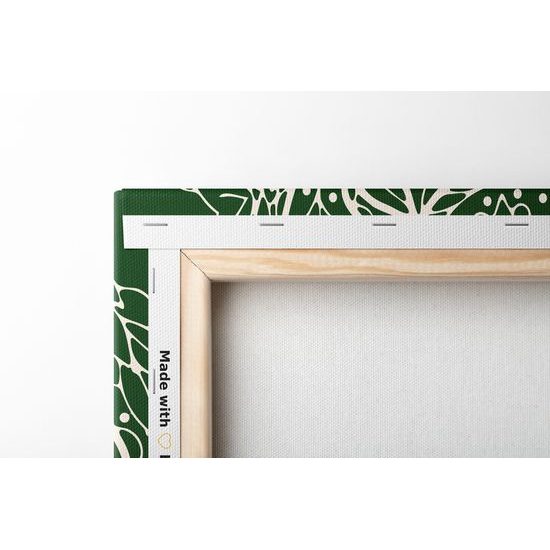 Obraz Mandala v zelenom štýle