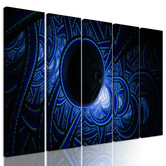5-dielny obraz tajomná abstrakcia