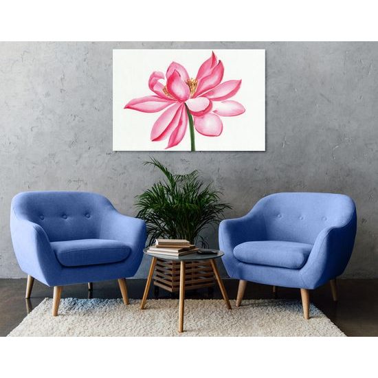 Obraz namaľovaný kvet