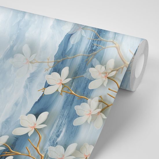 Samolepiaca tapeta hra prírody v svetlých farbách