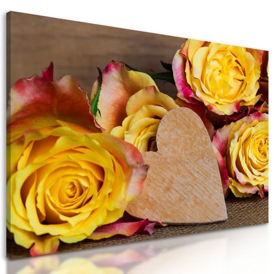 Obraz nádherné žlté ruže