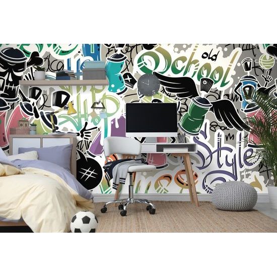 Samolepiaca tapeta veselý street art