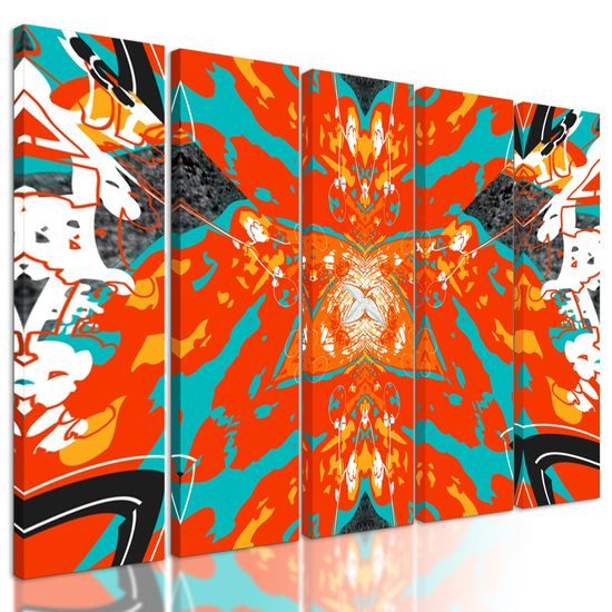 5-dielny obraz výbuch hviezdy