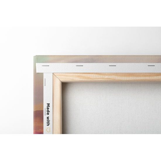 Obraz zapadajúce slnko nad jesennou krajinou