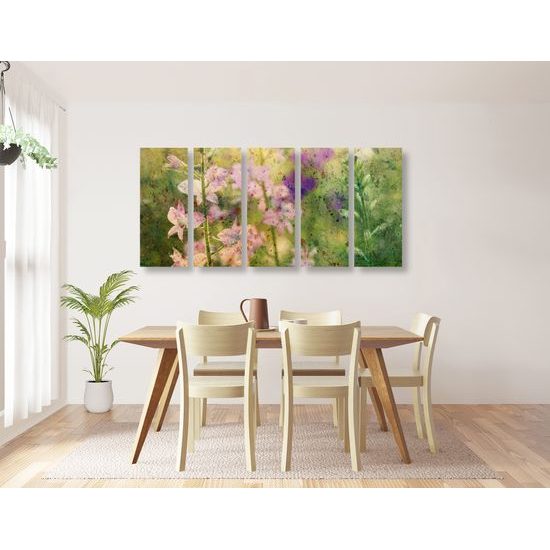 5-dielny obraz umelecké znázornenie prírody