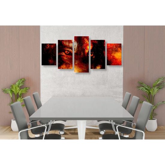 5-dielny obraz vesmírny vlk