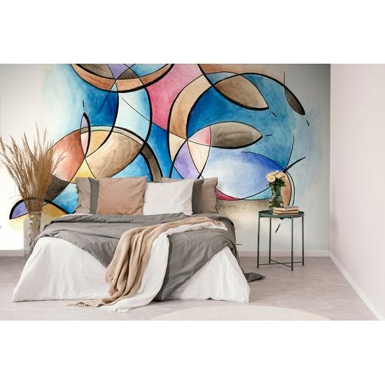 Samolepiaca tapeta abstraktné zobrazenie tvarov