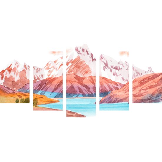 5-dielny obraz krása nedotknutej prírody