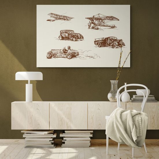 Obraz historické dopravné prostriedky