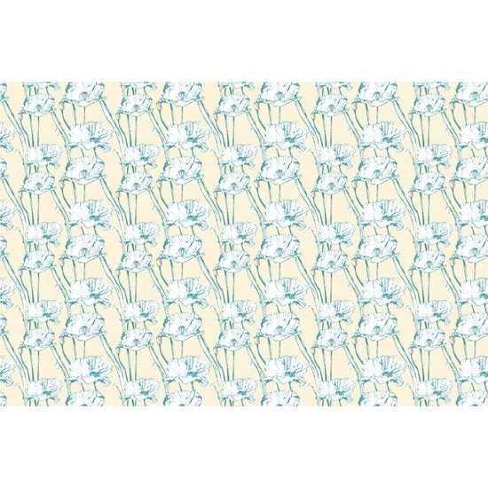 Tapeta kvety v rozkvete v žltom prevedení