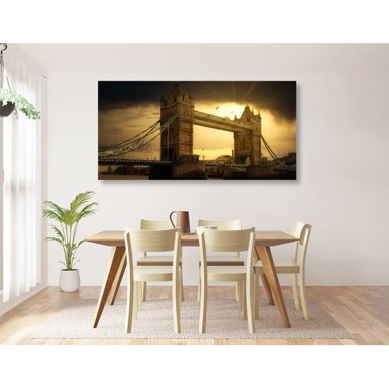 Obraz západ slnka nad čarovným Londýnom