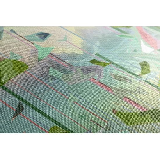 Obraz zelená abstrakcia listov