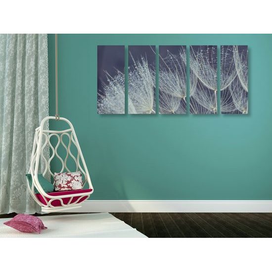 5-dielny obraz detail púpavy