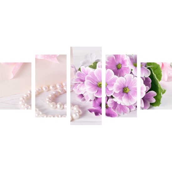 5-dielny obraz luxusné zátišie