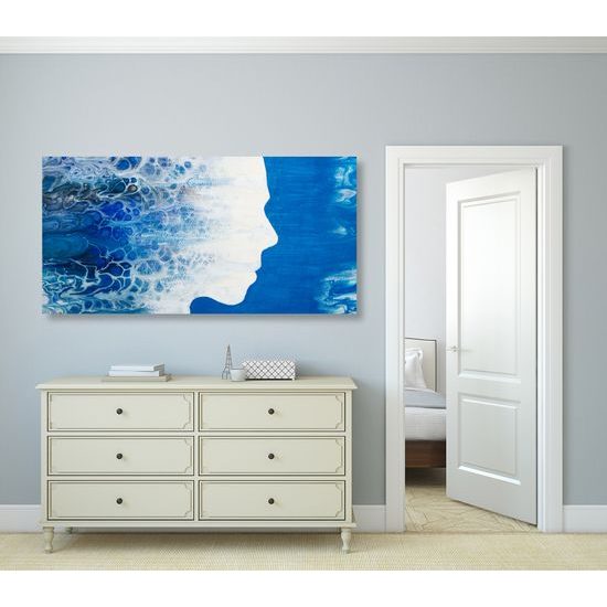 Obraz podobizeň ženy znázornený v oceáne