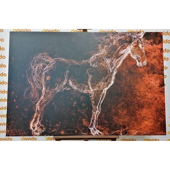 Obraz kreslený kôň