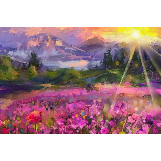 Obraz nádherná maľba krajiny