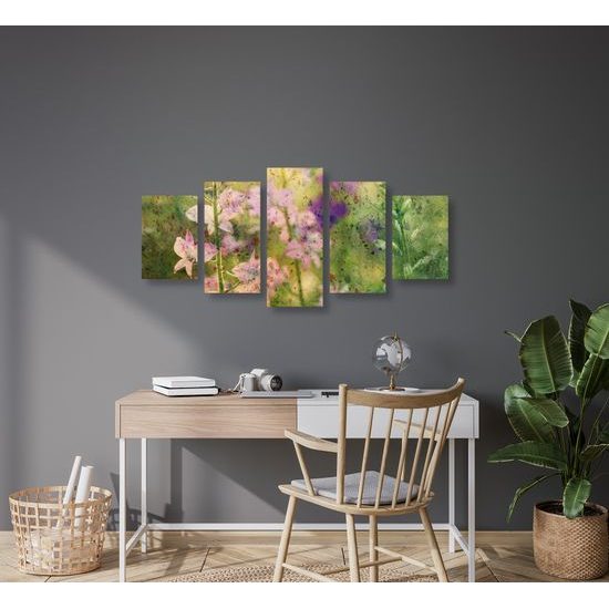 5-dielny obraz umelecké znázornenie prírody