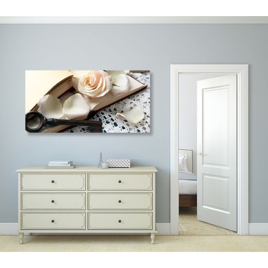 Obraz ruža a tajný kľúč