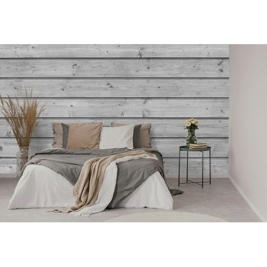 Samolepiaca fototapeta šedá drevená stena