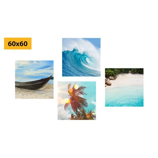 Set obrazov vôňa mora