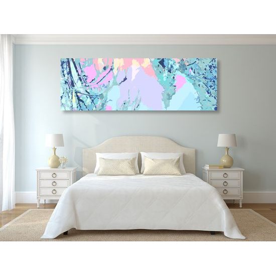 Obraz abstraktná zimná krajina